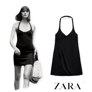 ZARA | Black | SATIN DRESS 7385/302
